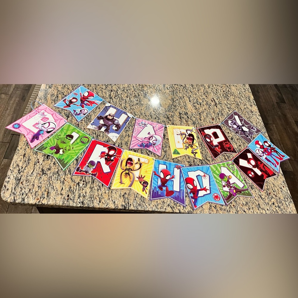 Spidey & His Amazing Friends Birthday Banner